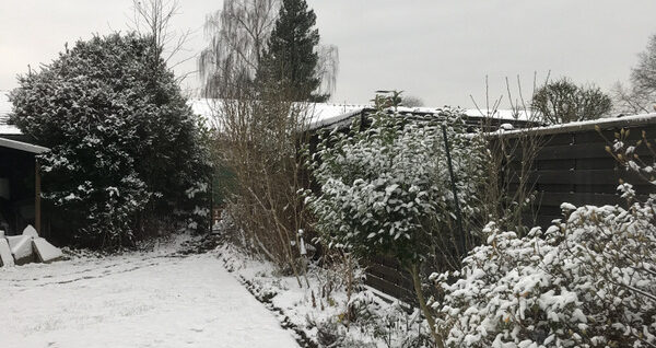 erster Schnee in Hamburg